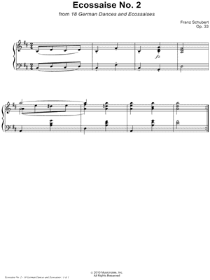 18 German Dances and Ecossaises, Op. 33: Ecossaise No. 2