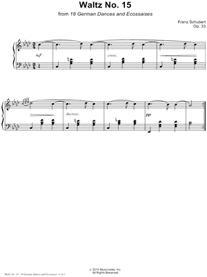 18 German Dances and Ecossaises, Op. 33: Waltz No. 15