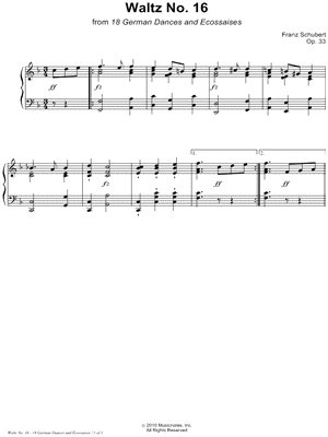 18 German Dances and Ecossaises, Op. 33: Waltz No. 16