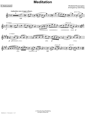 Meditation - C Instrument