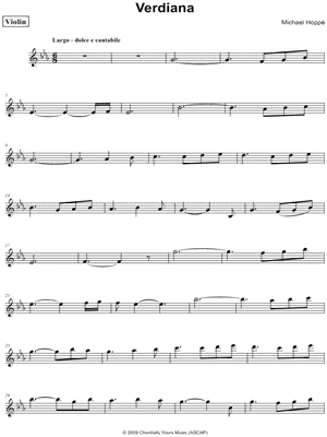 Verdiana - Violin Part