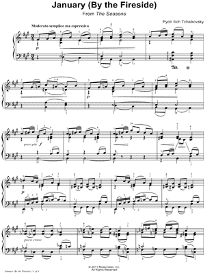 The Seasons, Op. 37a: 1. January (By the Fireside)