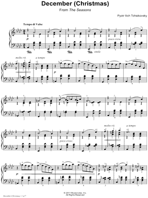 The Seasons, Op. 37a: 12. December (Christmas)