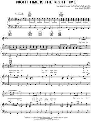 Night Time Is the Right Time