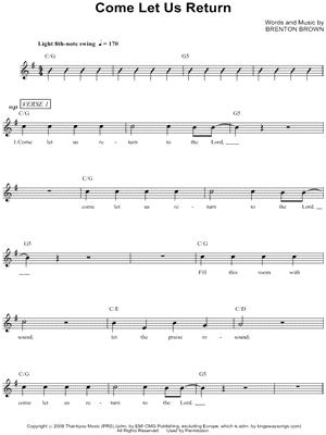 Come Let Us Return