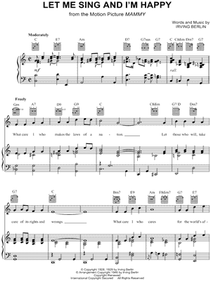 Let Me Sing and I'm Happy