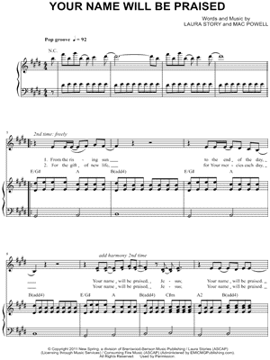 Your Name Will Be Praised