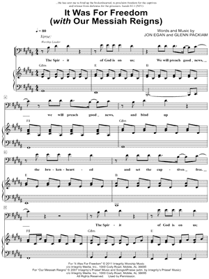 It Was For Freedom (with Our Messiah Reigns)