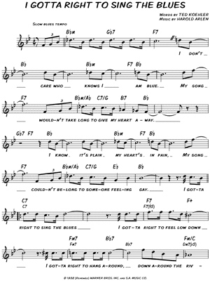 I Gotta Right To Sing the Blues