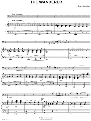 The Wanderer - Piano Accompaniment