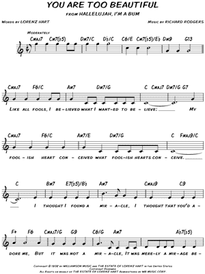 You Are Too Beautiful