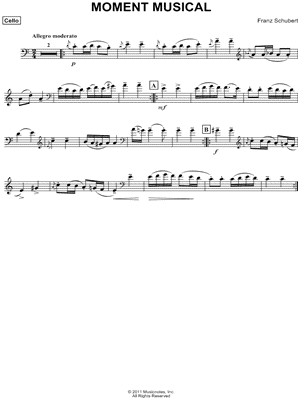 Moment Musical No. 3 - Cello
