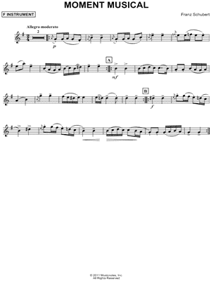 Moment Musical No. 3 - F Instrument