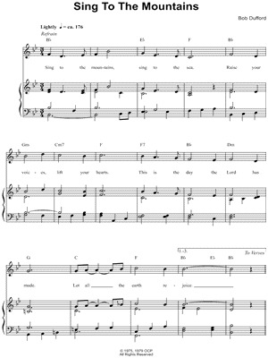 Sing To the Mountains