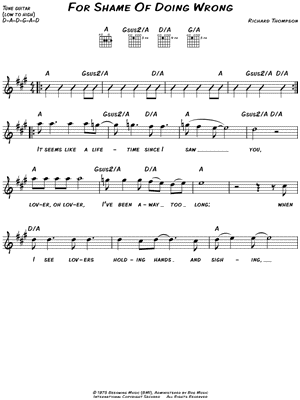 For Shame of Doing Wrong