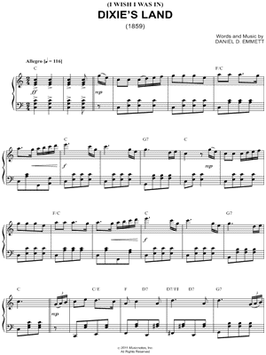 (I Wish I Was In) Dixie's Land