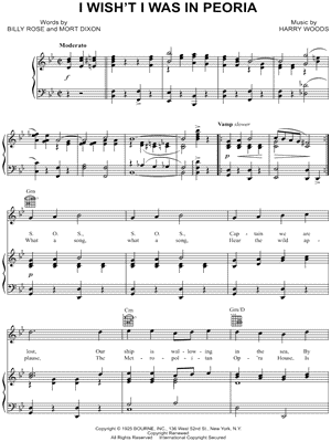 I Wish't I Was In Peoria