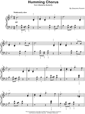 Humming Chorus from Madama Butterfly