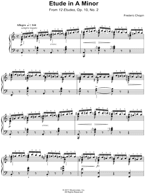 Etude in A Minor Op. 10, No. 2