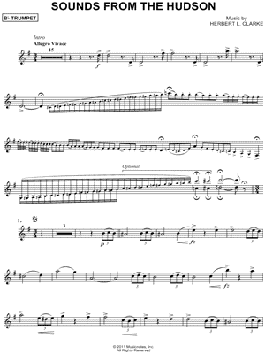 Sounds From the Hudson - Bb Trumpet