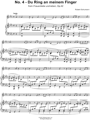 Du Ring An Meinem Finger - Instrumental Score