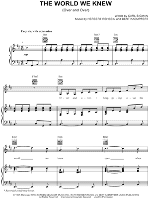 The World We Knew (Over and Over)