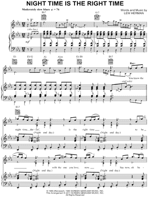 Night Time Is the Right Time