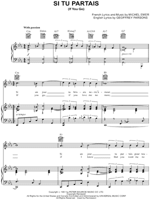 Si Tu Partais