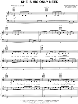 She Is His Only Need