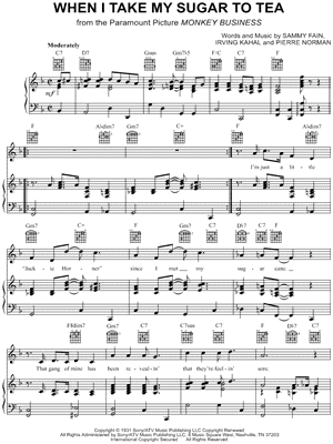 When I Take My Sugar to Tea