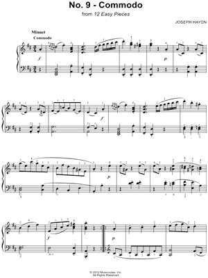 12 Easy Pieces, No. 9: Commodo