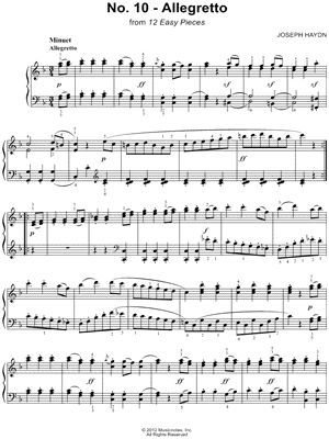 12 Easy Pieces, No. 10: Allegretto