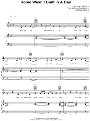 Rome Wasn't Built In a Day