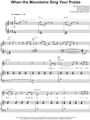 When the Mountains Sing Your Praise