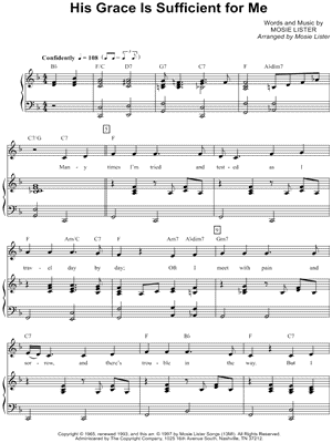 His Grace Is Sufficient for Me