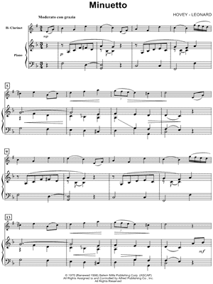 Minuetto - Piano Accompaniment