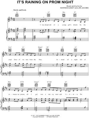 It's Raining on Prom Night