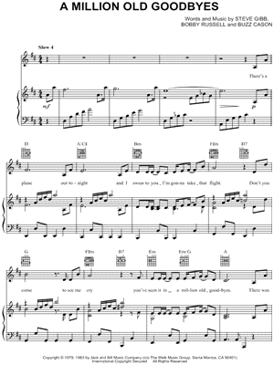 A Million Old Goodbyes