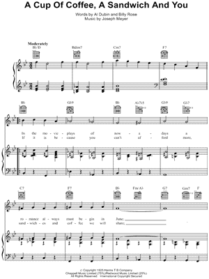 A Cup of Coffee, a Sandwich and You