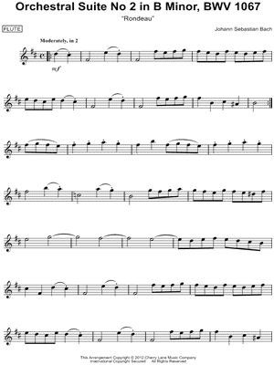 Orchestral Suite No 2 In B Minor, BWV 1067, "Rondeau"