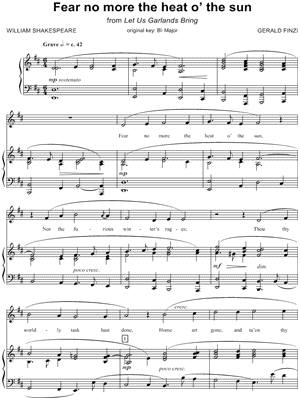 Fear No More the Heat O' the Sun