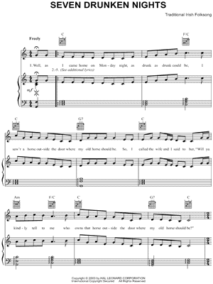 Seven Drunken Nights