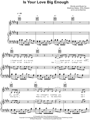 Is Your Love Big Enough