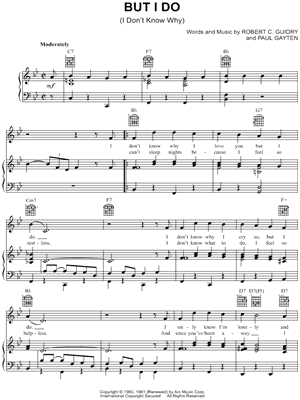 (I Don't Know Why) But I Do