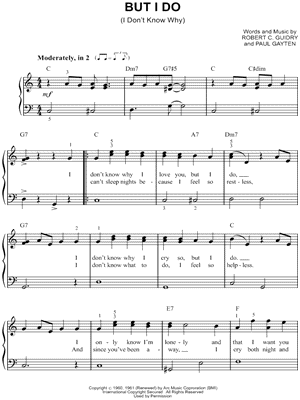 (I Don't Know Why) But I Do