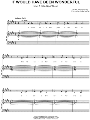 It Would Have Been Wonderful