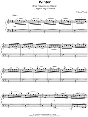 Winter from the Four Seasons (Allegro)