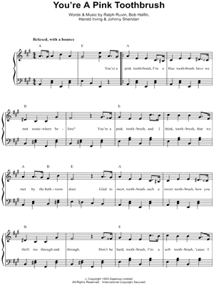 You're a Pink Toothbrush