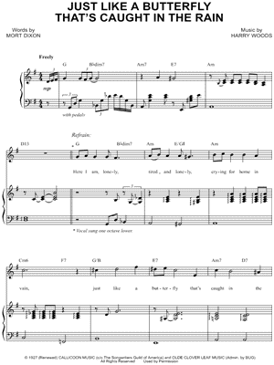 Just Like a Butterfly That's Caught In the Rain