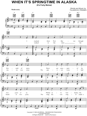 When It's Springtime In Alaska (It's Forty Below)